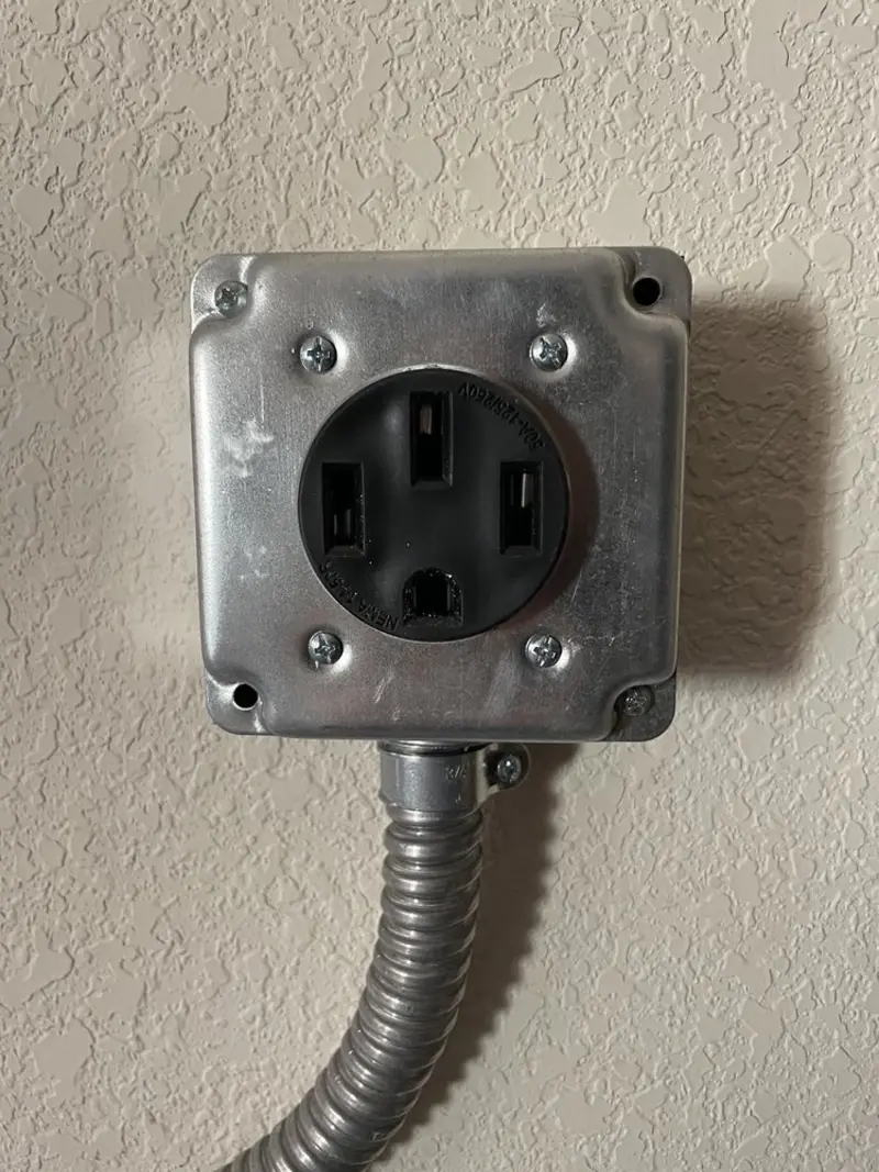 NEMA 14-50 outlet installed for Electrical Panel Upgrade in Fort Lauderdale
